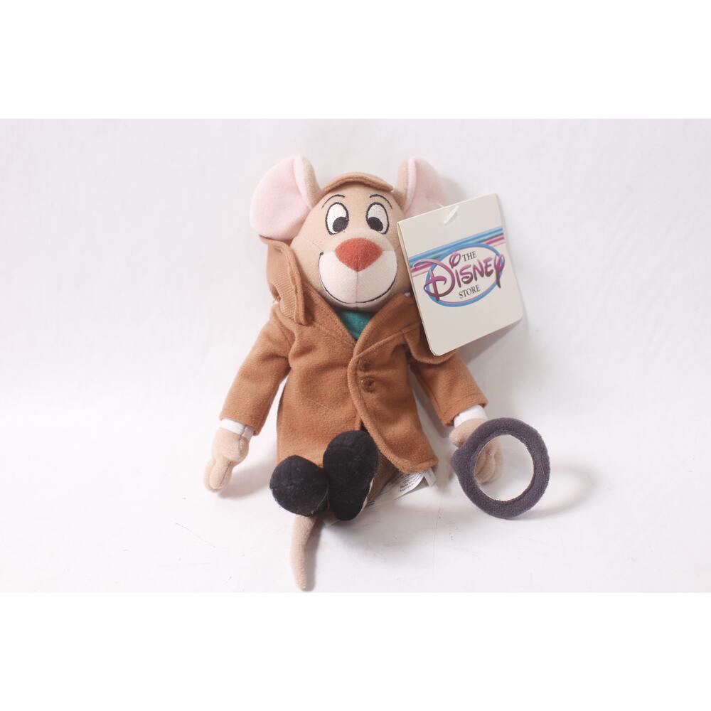 Disney Store Basil The Great Mouse Detective Plush Bean Bag ~ 260425-WH M-01-04